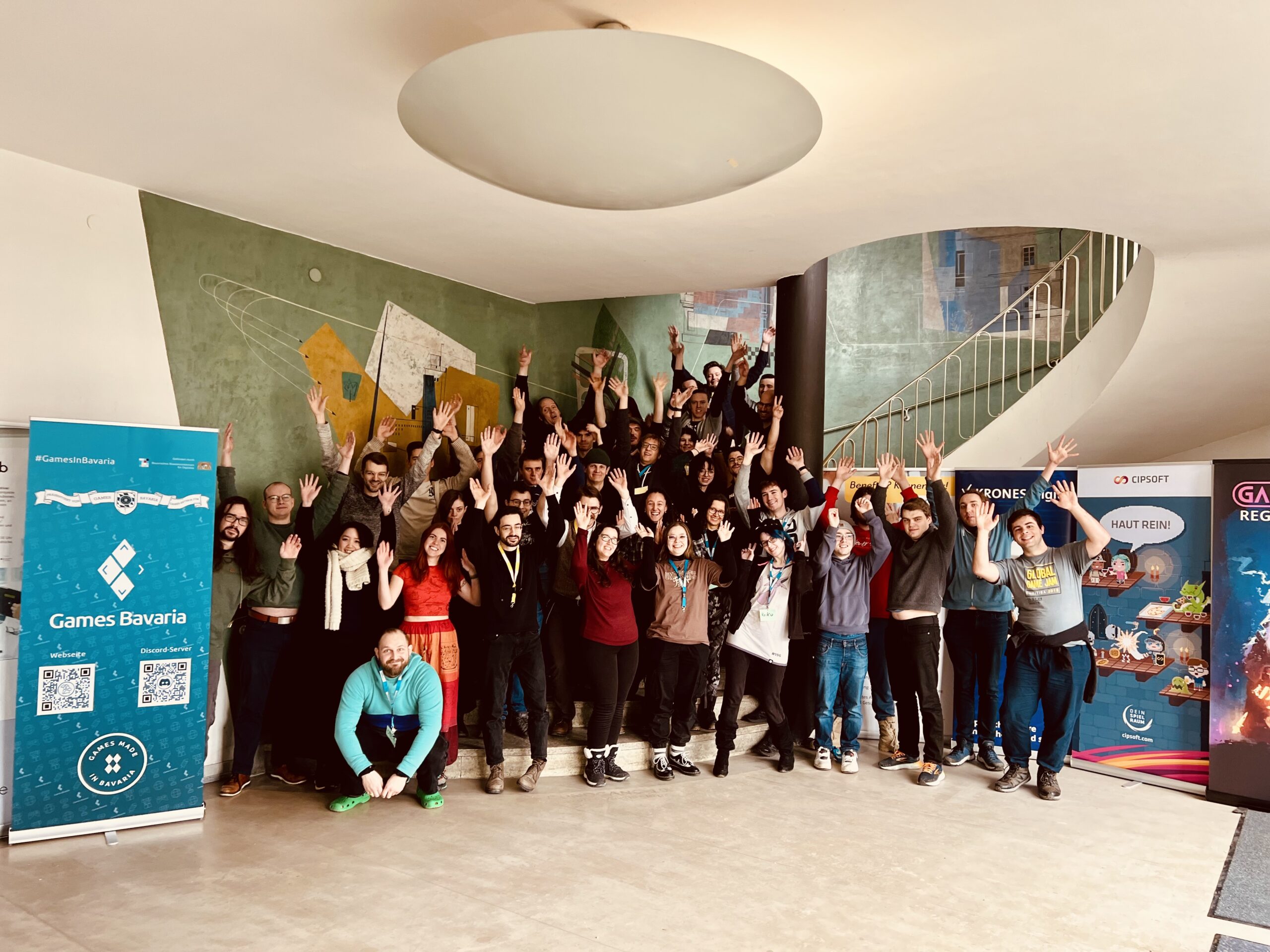 Teilnehmende des Global Game Jam 2025 im OTH StartUp Lab