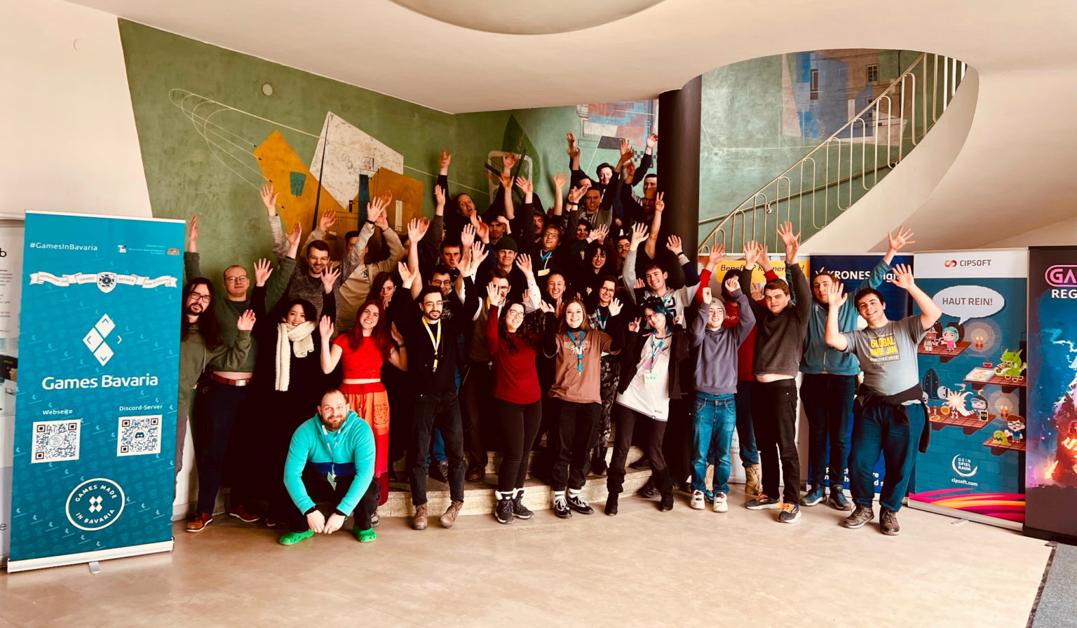 Gruppenfoto der Teilnehmer des Global Gamejams 2025