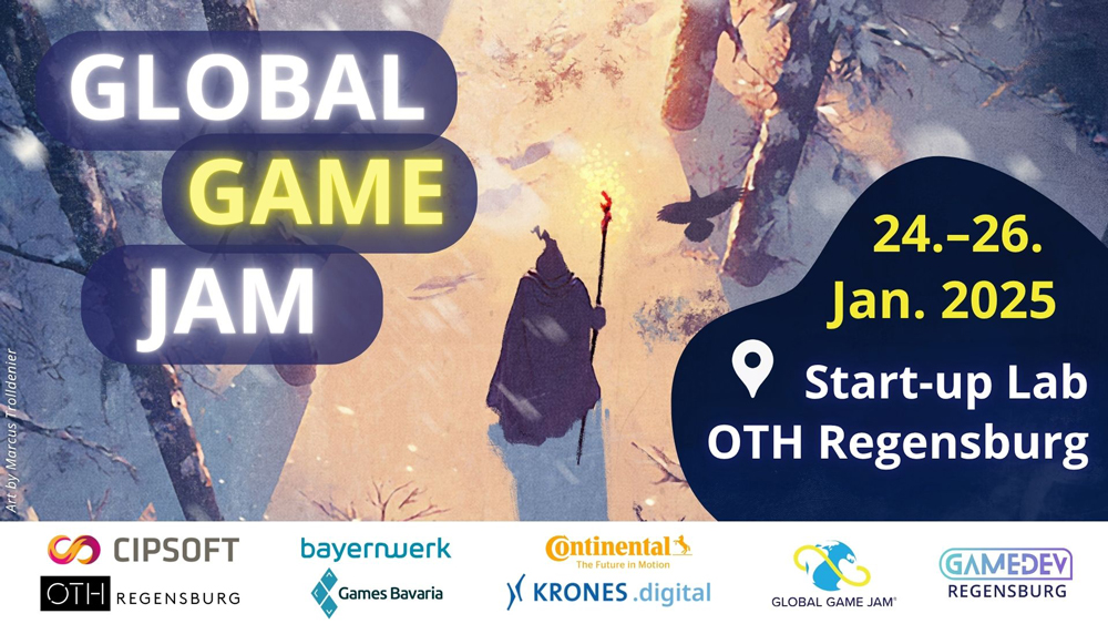 Plakat Global GameJam 2025 Regensburg